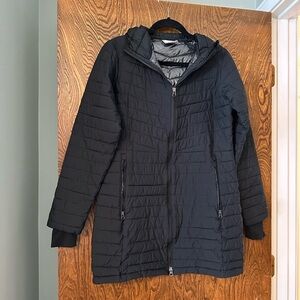 Columbia Black Tunic Puffer Jacket w/Omni Heat